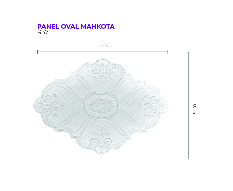 PANEL OVAL MAHKOTA R37