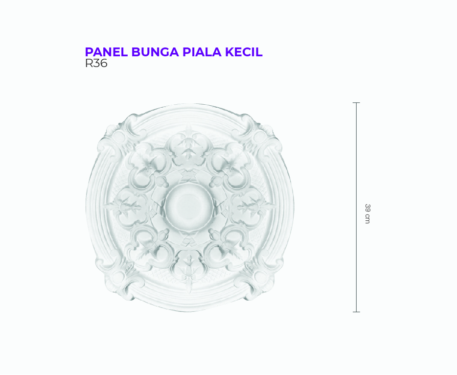 PANEL BUNGA PIALA KECIL R36